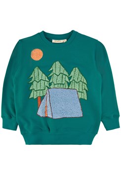 Soft Gallery Baptiste Camping Sweatshirt - Deep lake